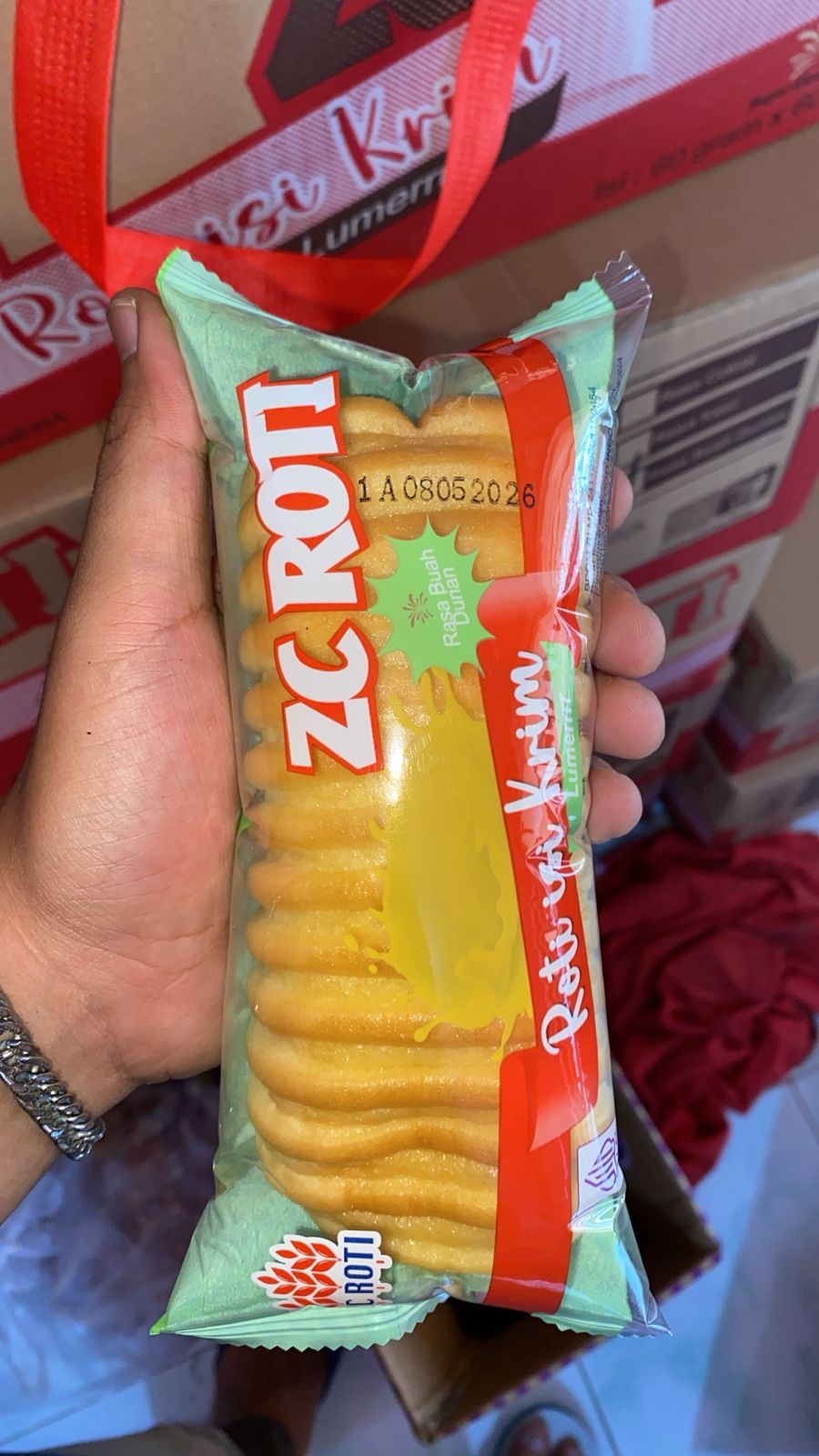 ZC ROTI ISI KRIM DURIAN 60 GRAM