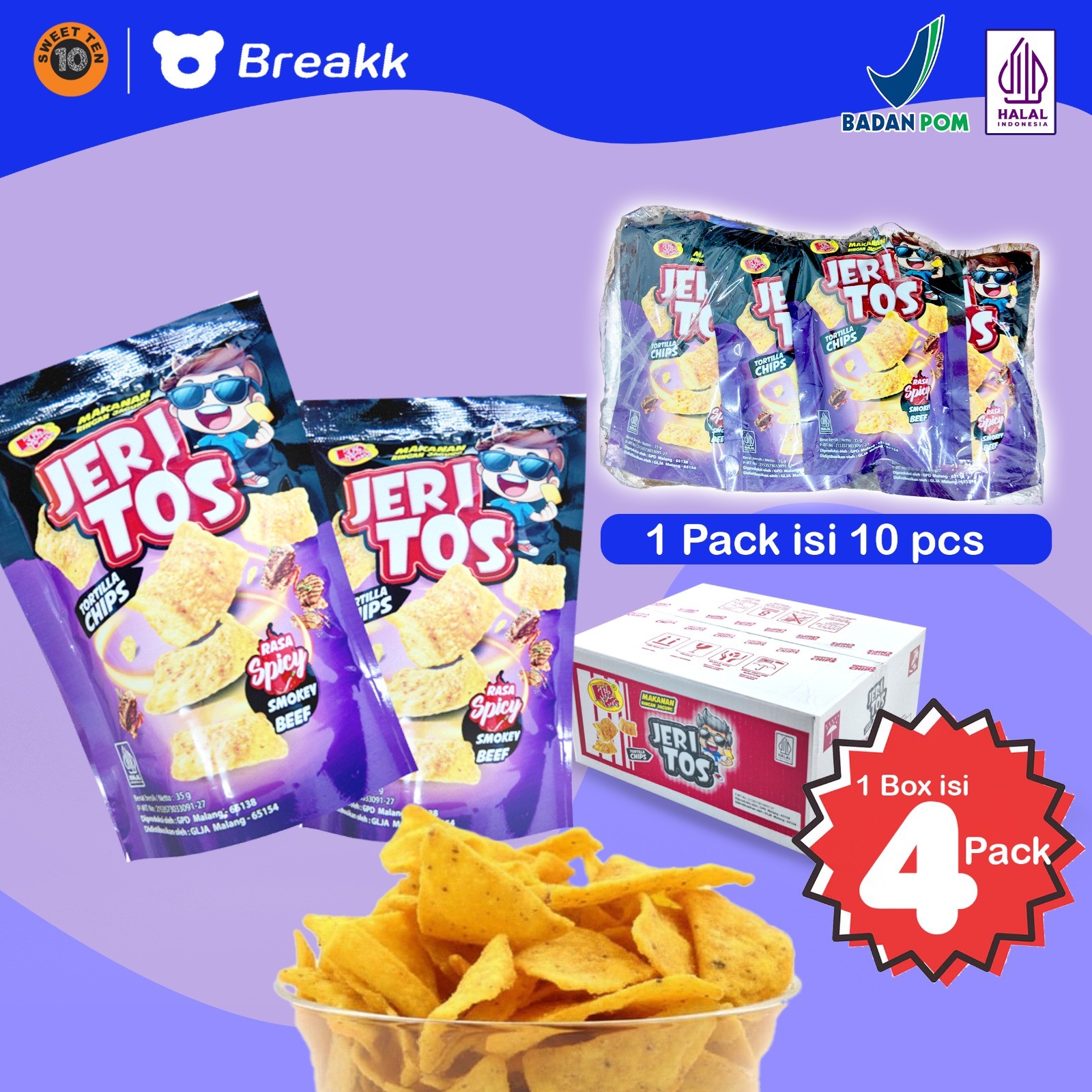 JERITOS SPICY SMOKEY BEEF 35 GRAM