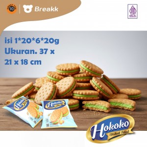 牛奶饼干夹香瓜奶油 20 克